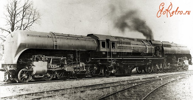 Железная дорога (поезда, паровозы, локомотивы, вагоны) - Паровоз системы Гаррат CFA 2-3-2+1-3-2 ВТ1-2