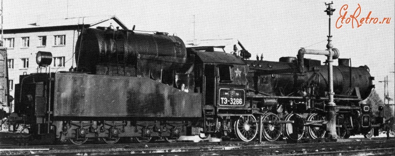 Железная дорога (поезда, паровозы, локомотивы, вагоны) - Паровоз ТЭ-3266