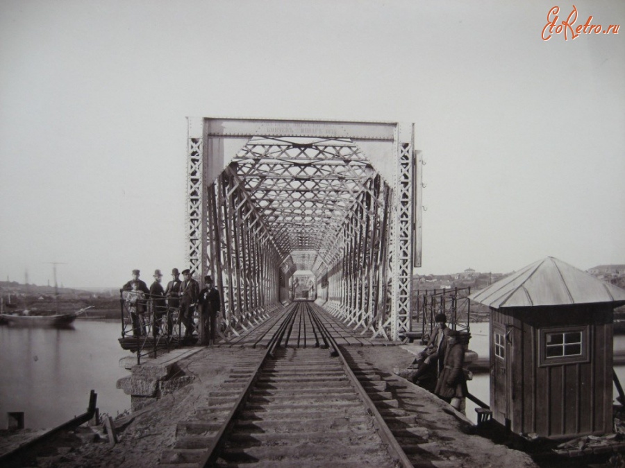 Железная дорога (поезда, паровозы, локомотивы, вагоны) - Портал железнодорожного моста через р.Дон
