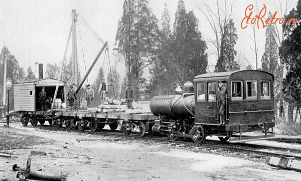 Железная дорога (поезда, паровозы, локомотивы, вагоны) - Пневматический локомотив фирмы Porter,США
