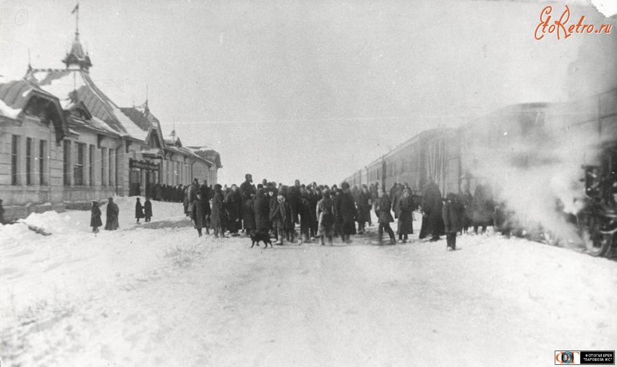 Железная дорога (поезда, паровозы, локомотивы, вагоны) - Прибытие первого поезда на ст.Орск со стороны Карталов