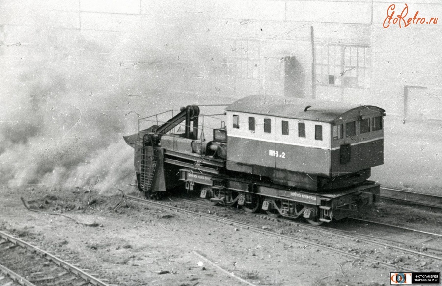 Железная дорога (поезда, паровозы, локомотивы, вагоны) - Путевая машина ПМ3-2