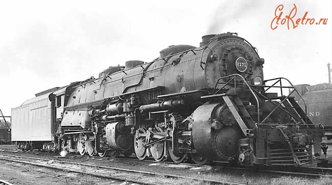 Железная дорога (поезда, паровозы, локомотивы, вагоны) - Паровоз Y6b №2171 типа 1-4-4-1