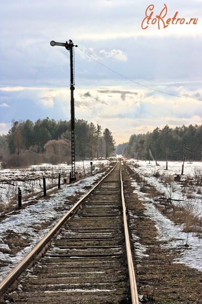 Железная дорога (поезда, паровозы, локомотивы, вагоны) - Семафор на ст.Ранцево
