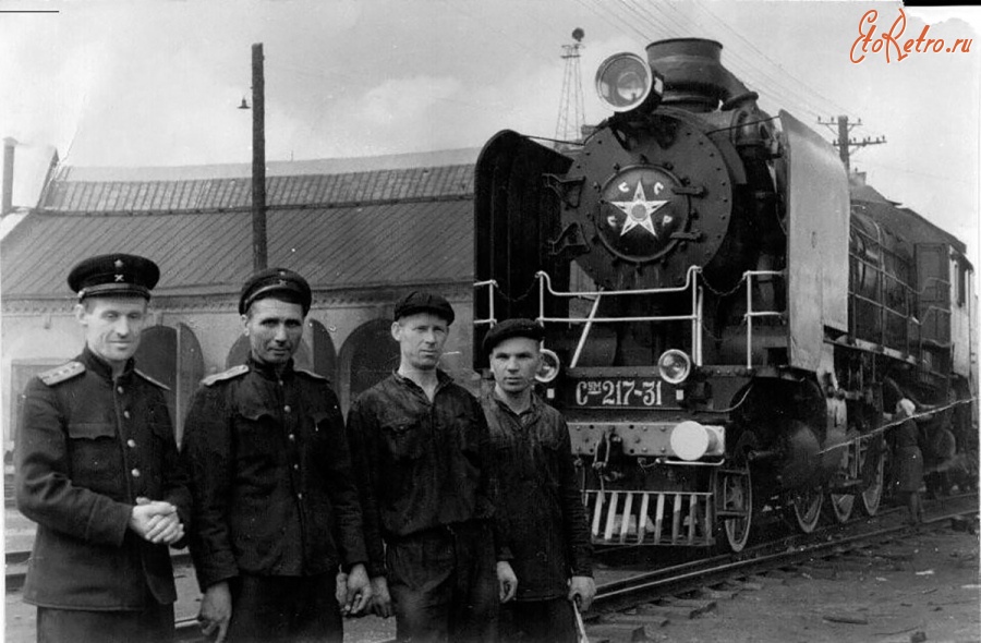 Железная дорога (поезда, паровозы, локомотивы, вагоны) - Паровозники и паровоз Сум217-31