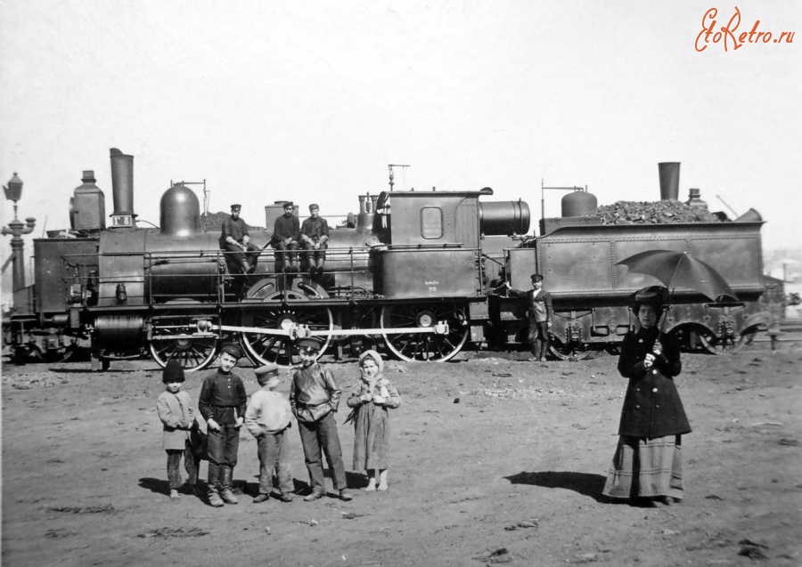Железная дорога (поезда, паровозы, локомотивы, вагоны) - Паровоз Г.8 типа 1-2-0 Юго-Западных ж.д.