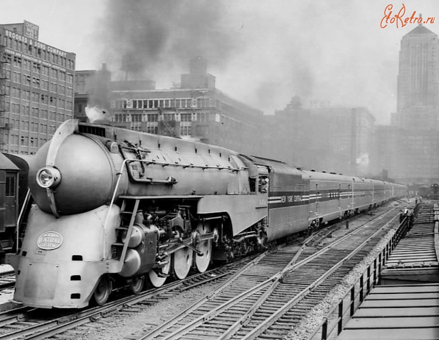 Железная дорога (поезда, паровозы, локомотивы, вагоны) - Паровоз-стримлайнер  