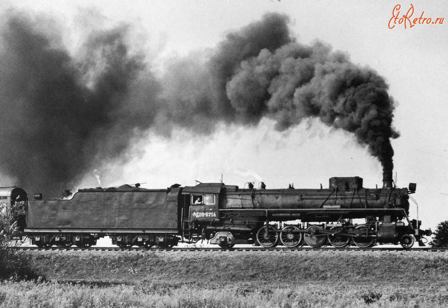 Железная дорога (поезда, паровозы, локомотивы, вагоны) - Паровоз ФД20-2714