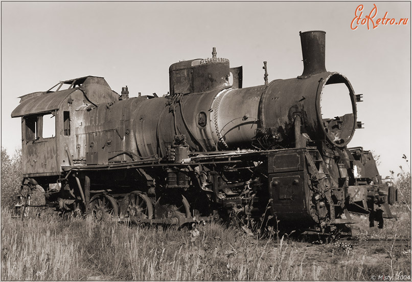 Железная дорога (поезда, паровозы, локомотивы, вагоны) - Паровоз Эр788-63 на ст.Черусти,Московская область