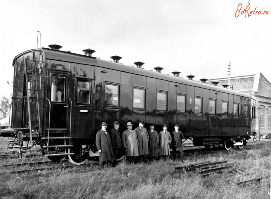 Железная дорога (поезда, паровозы, локомотивы, вагоны) - Пассажирский вагон построенный на заводе 