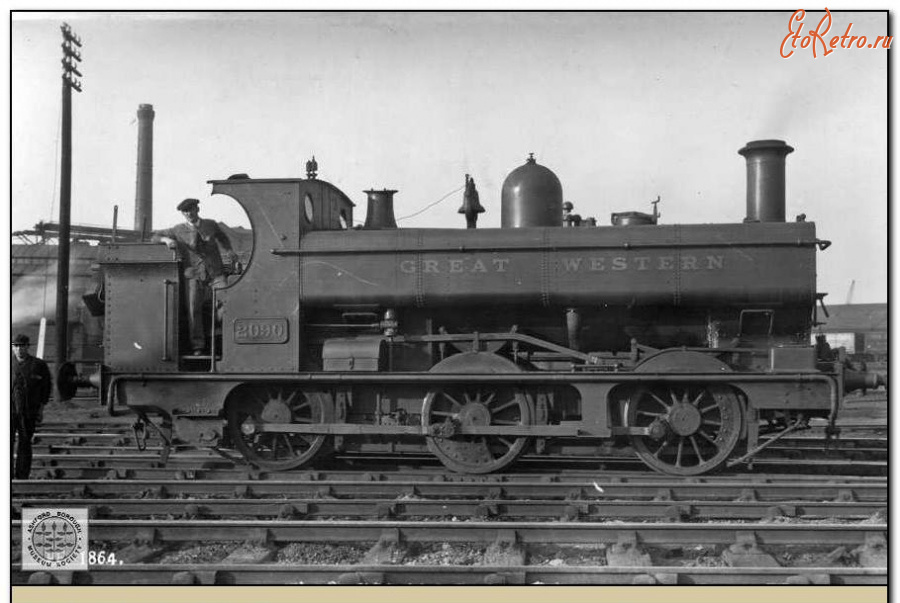 Железная дорога (поезда, паровозы, локомотивы, вагоны) - Танк-паровоз типа 0-3-0 GWR