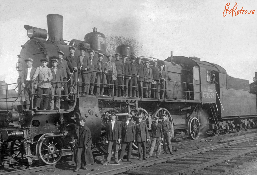 Железная дорога (поезда, паровозы, локомотивы, вагоны) - Пассажирский паровоз Су200-23