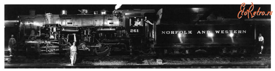 Железная дорога (поезда, паровозы, локомотивы, вагоны) - Экипаж NW261, Роанок в Вирджинии