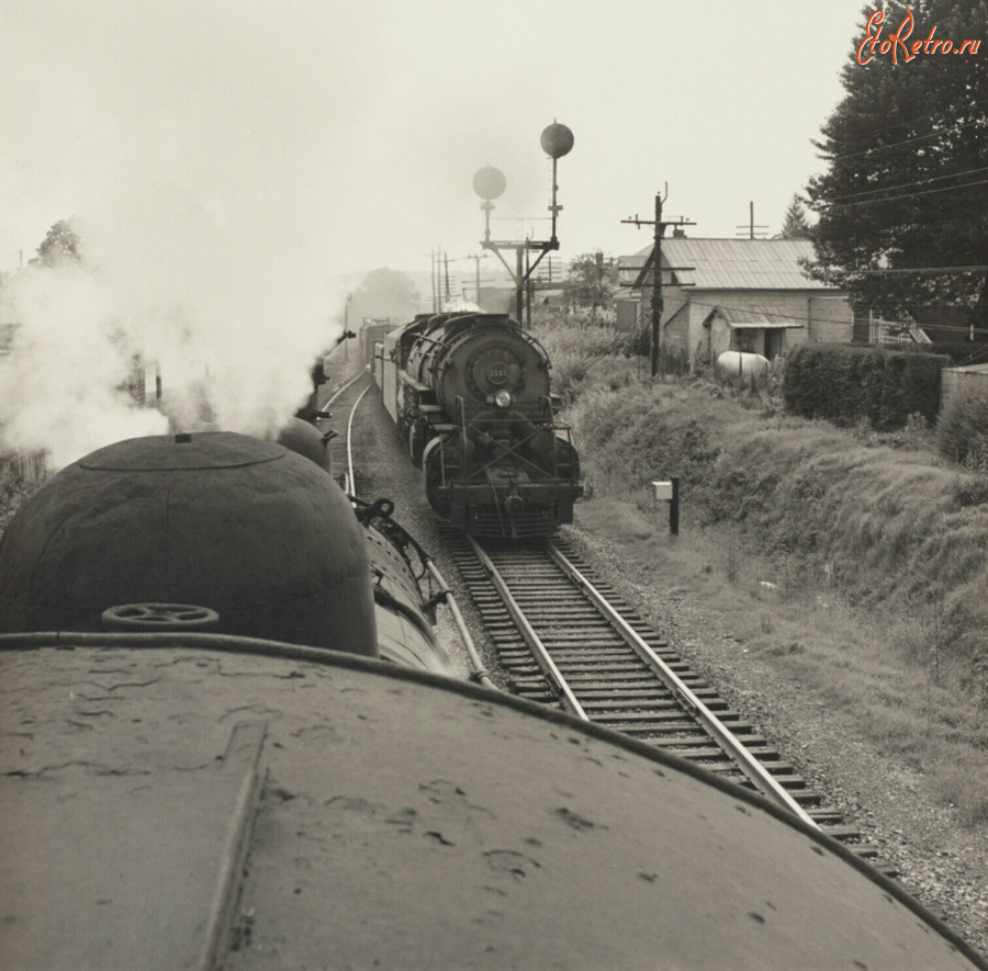 Железная дорога (поезда, паровозы, локомотивы, вагоны) - Поезд NW 202 прибывает на Главную линию в Абингдоне