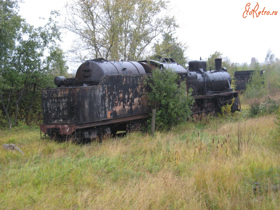 Железная дорога (поезда, паровозы, локомотивы, вагоны) - Паровоз серии Эр на задворках ст.Александров
