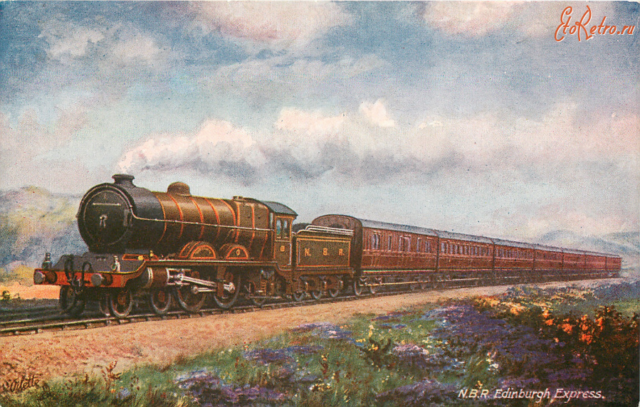 Железная дорога (поезда, паровозы, локомотивы, вагоны) - N.B.R. Эдинбургский Экспресс
