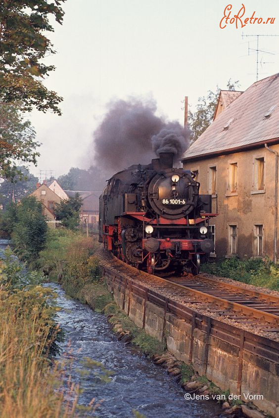 Железная дорога (поезда, паровозы, локомотивы, вагоны) - Танк-паровоз BR 86 1001-6