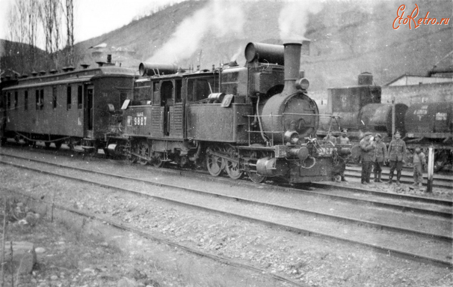 Железная дорога (поезда, паровозы, локомотивы, вагоны) - Танк-паровоз Фн-9827 системы Ферли Коломенского завода