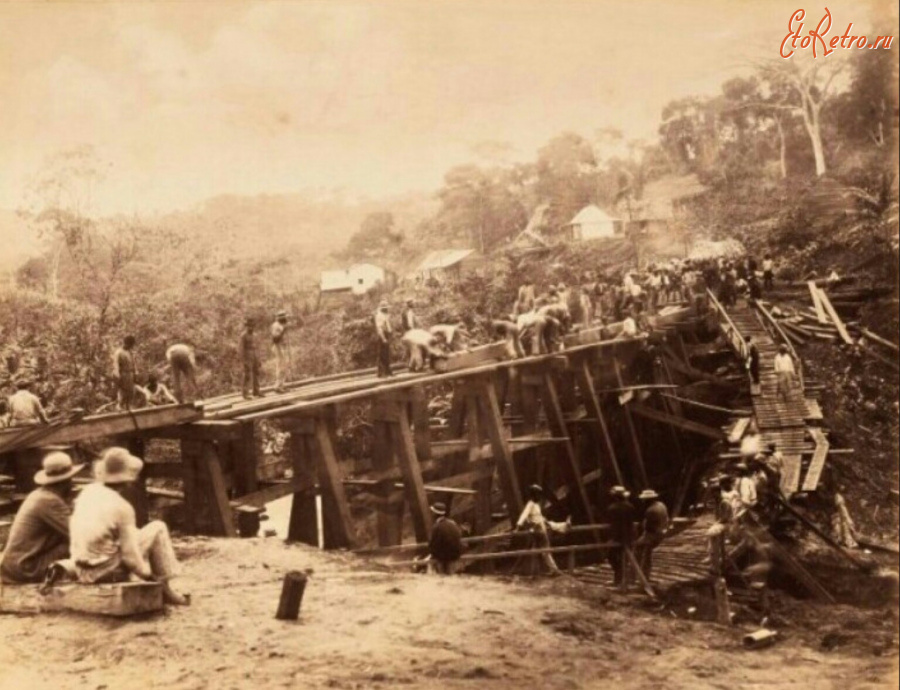 Железная дорога (поезда, паровозы, локомотивы, вагоны) - Железная дорога Панамского канала