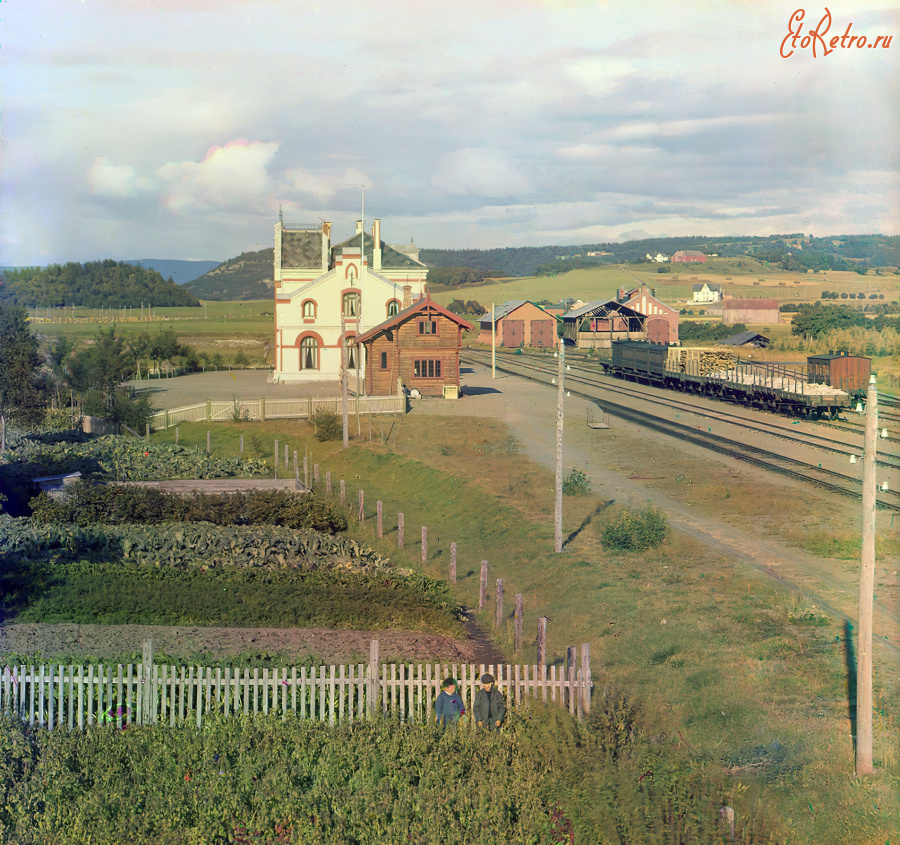 Железная дорога (поезда, паровозы, локомотивы, вагоны) - Станция Лавангер