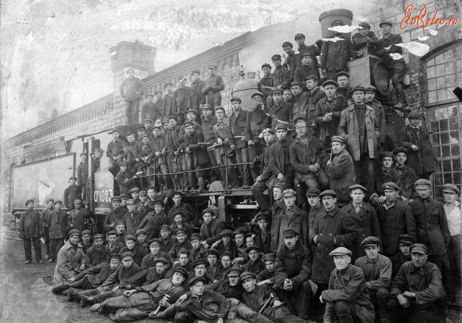 Железная дорога (поезда, паровозы, локомотивы, вагоны) - Паровоз серии Ов.1023,курсы слесарей и помощников машинистов  на ст. Слюдянка