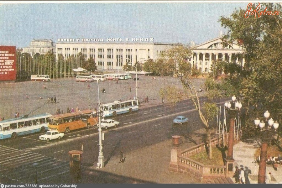 Минск - Центральная площадь 1977, Белоруссия, Минск