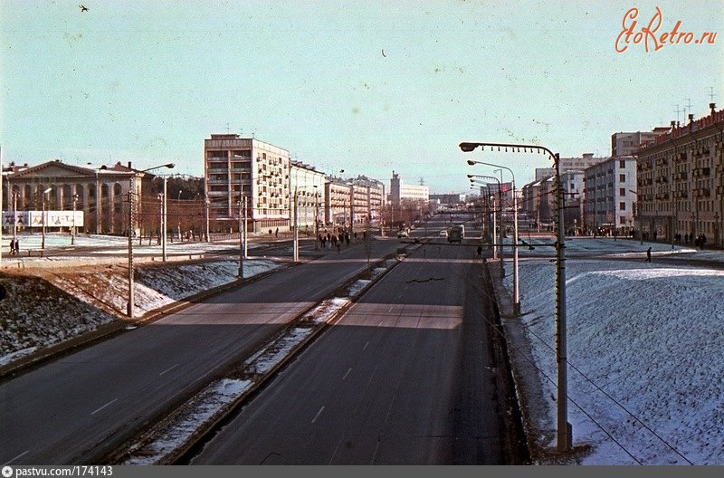 Минск - Партизанский проспект в январе 1973 г. (3)