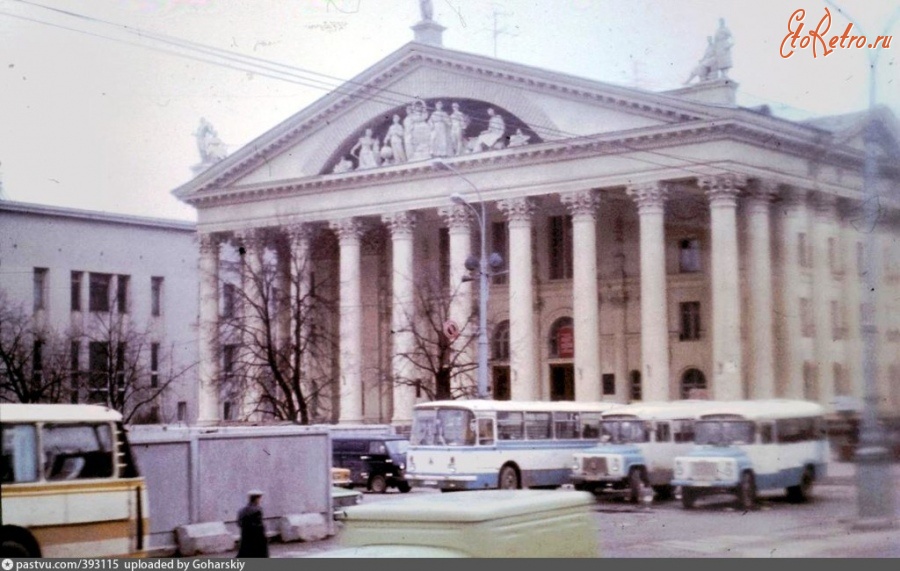 Минск - Октябрьская площадь 1989, Белоруссия, Минск