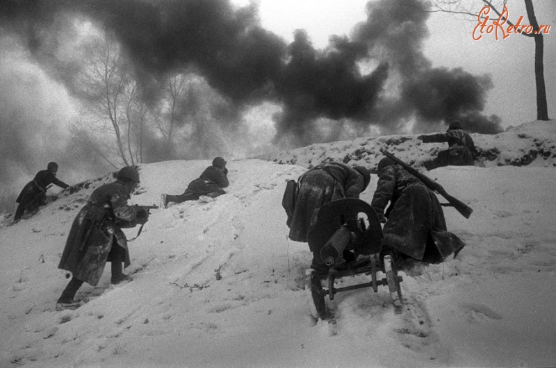 Войны (боевые действия) - Битва за Москву.Атака пехоты