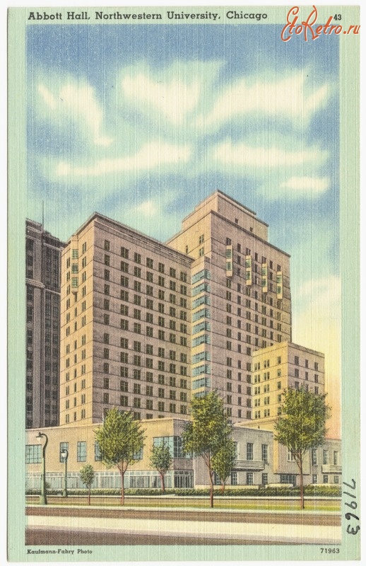 Чикаго - Северо-западный Университет,  Эббот Холл, 1930-1945