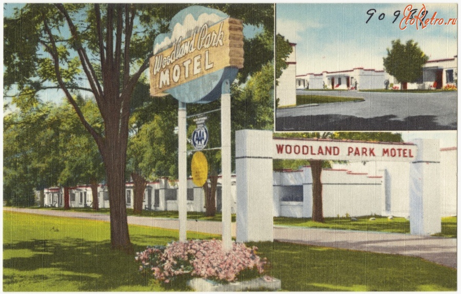 Штат Вашингтон - Мотель Вудленд Парк в Спокане, штат Вашингтон