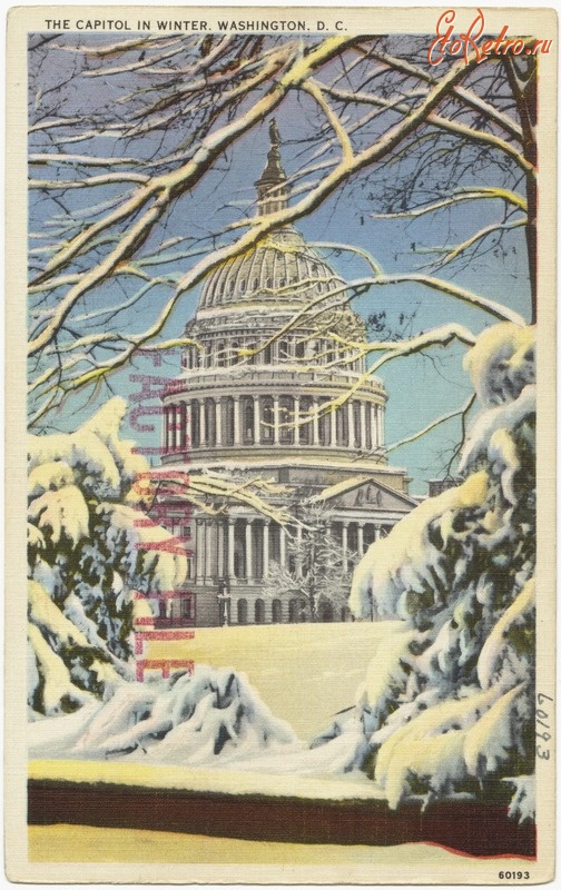 Вашингтон - Капитолий зимой, Вашингтон