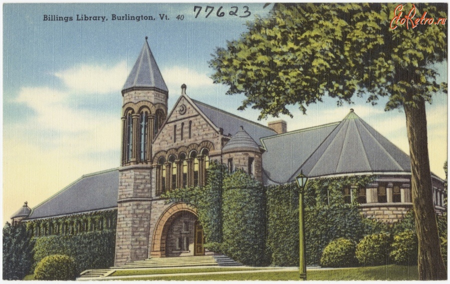 Бёрлингтон - Библиотека Биллингса в Берлингтоне, Вермонт