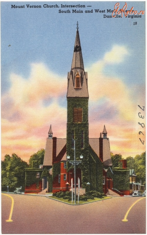 Штат Виргиния - Церковь Маунт Вернон, Данвилл, Виргиния