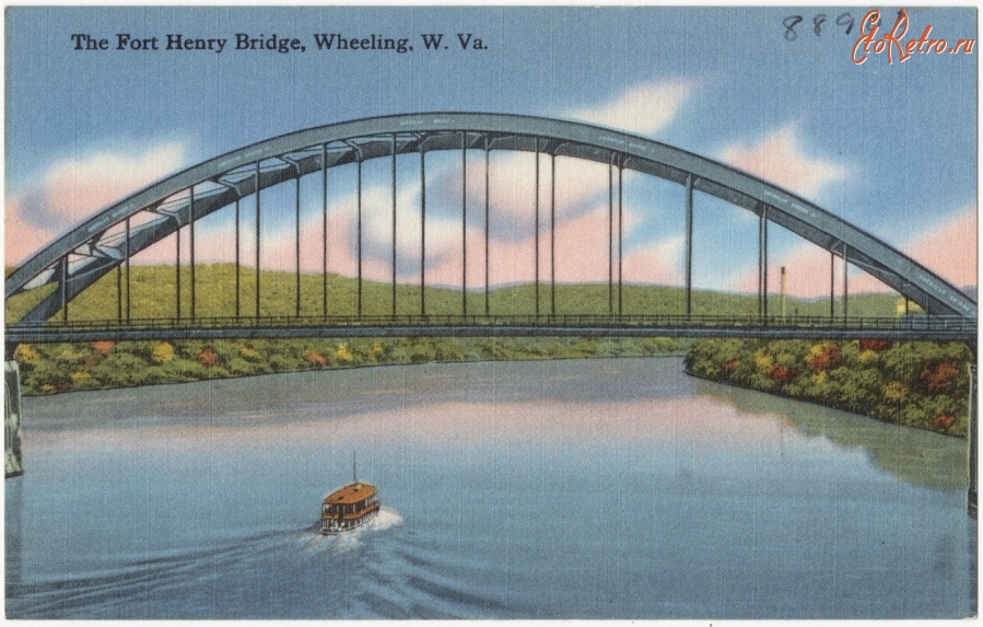 Штат Западная Виргиния - Уилинг. Мост Форт Генри