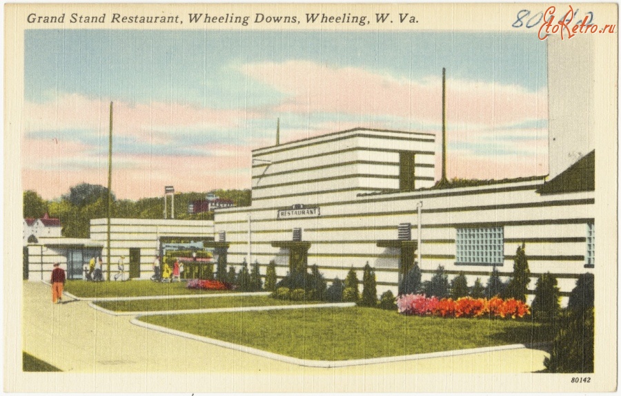 Штат Западная Виргиния - Здание ресторана загородного клуба Уилинг Даун