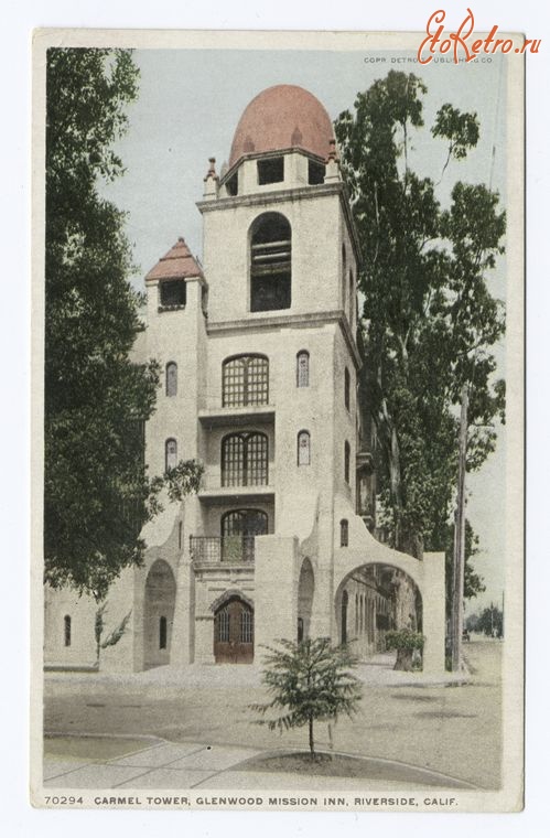 Штат Калифорния - Риверсайд. Башня Кармель отеля Гленвуд, 1913-1918