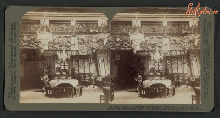Сан-Франциско - Чайнатаун. Китайский ресторан на Дюпон стрит, 1895