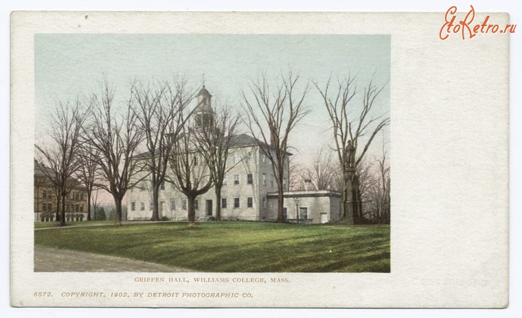Штат Массачусетс - Уильямстаун. Колледж Уильямс,  Гриффин Холл, 1902