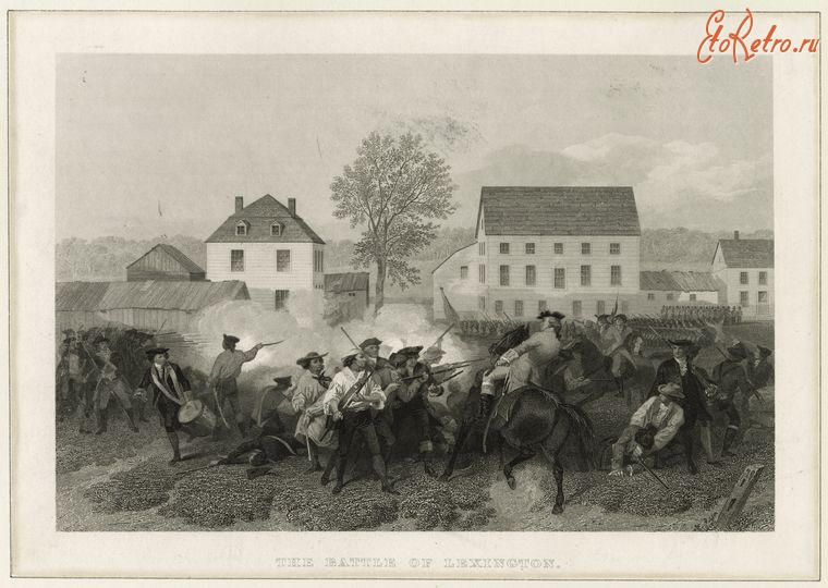 Штат Массачусетс - Лексингтон. Битва при Лексингтоне в 1775 г.