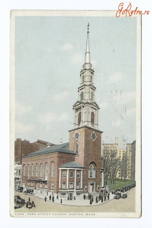 Бостон - Церковь Парк Черч-стрит, 1913