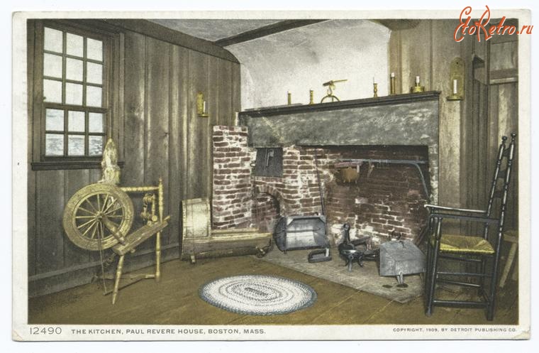 Бостон - Бостон. Дом Пола Ревира, 1909