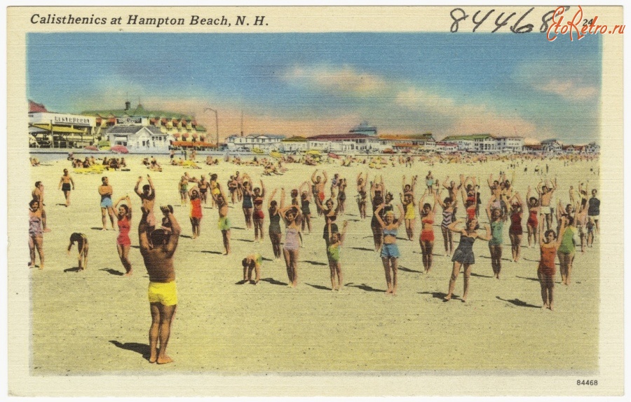 Штат Нью-Гэмпшир - Гимнастика на пляже Хэмптон Бич, Нью-Гемпшир