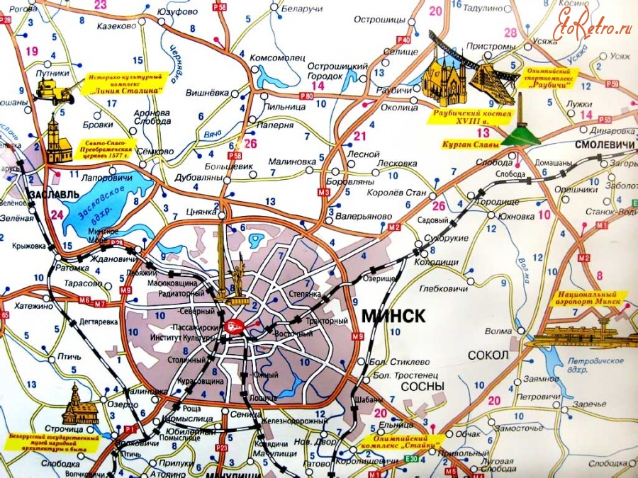 Углич карта города с достопримечательностями