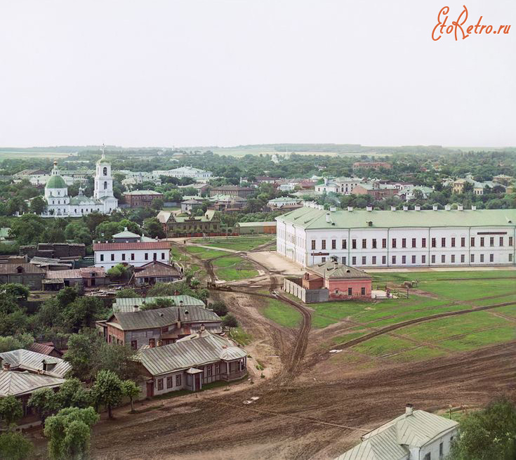Рязань - Панорама с видом на Николо-Дворянскую (Староямскую) церковь.