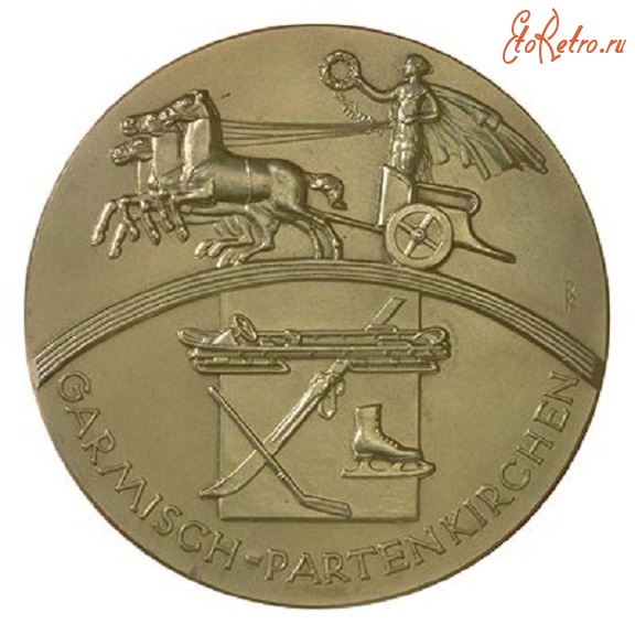 Медали, ордена, значки - Олимпийские наградные медали. IV Олимпийские зимние игры 1936 года в Гармиш-Партенкирхене (Германия) 6 – 16 февраля
