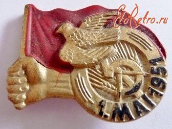 Медали, ордена, значки - 1 МАЯ 1951 ГОД