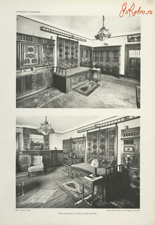 Предметы быта - Дизайн интерьера, загородный стиль. Франция, 1927.  Апартаменты