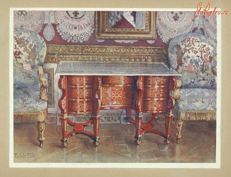 Предметы быта - История мебели. Письменные столы. Франция, 1600-1799