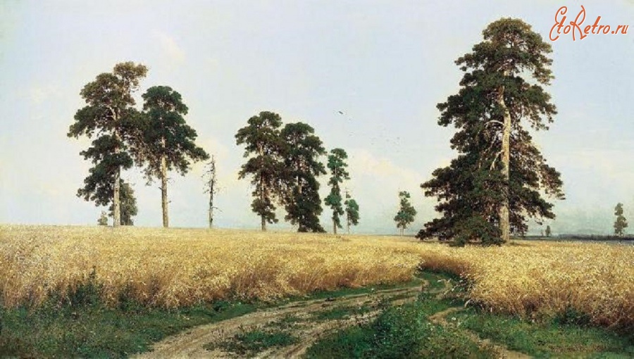 Картины - Иван  Шишкин Рожь  [1878]